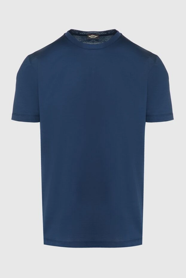 Cesare di Napoli casual t-shirt in a dark denim shade made of soft jersey fabric 196315 - photo 1