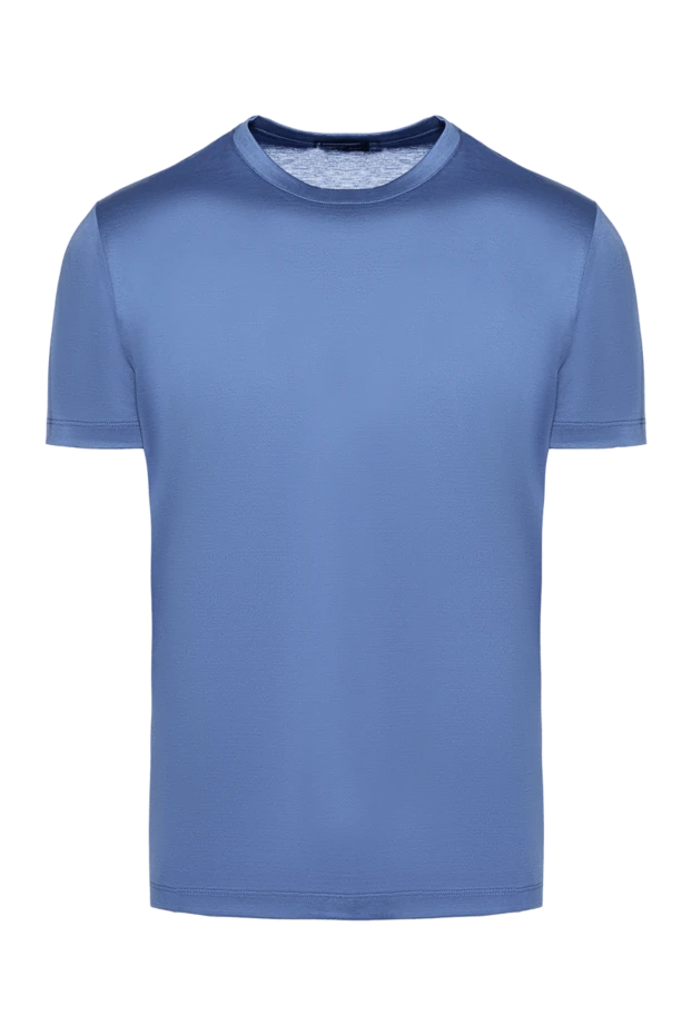 Cesare di Napoli man blue cotton t-shirt for men buy with prices and photos 155383 - photo 1