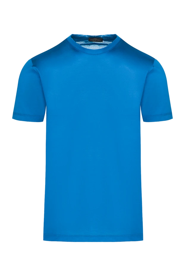 Cesare di Napoli blue cotton t-shirt for men 155386 - photo 1