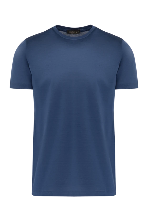 Cesare di Napoli чоловічі футболка з бавовни синя чоловіча купити фото з цінами 155389 - фото 1
