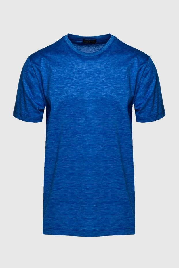 Cesare di Napoli чоловічі футболка з бавовни синя чоловіча купити фото з цінами 155391 - фото 1