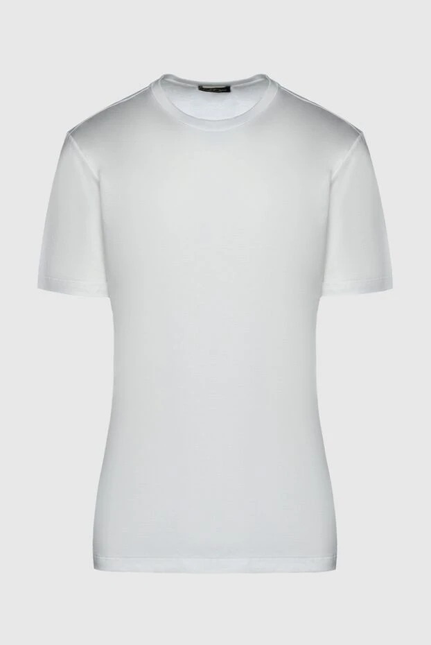 Cesare di Napoli man white cotton t-shirt for men buy with prices and photos 155392 - photo 1