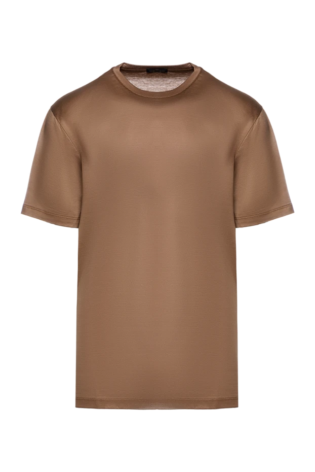 Cesare di Napoli man brown cotton t-shirt for men buy with prices and photos 155398 - photo 1