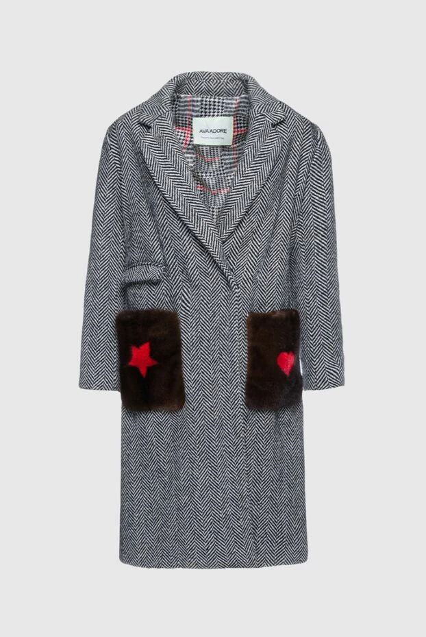 Ava Adore жіночі пальто із вовни сіре жіноче купити фото з цінами 155426 - фото 1