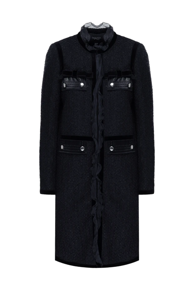 Giambattista Valli жіночі пальто з бавовни та шовку чорне жіноче купити фото з цінами 155427 - фото 1