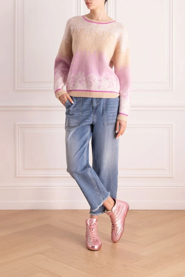 Max&Moi woman pink wool and cashmere jumper for women buy with prices and photos 155436 - photo 2