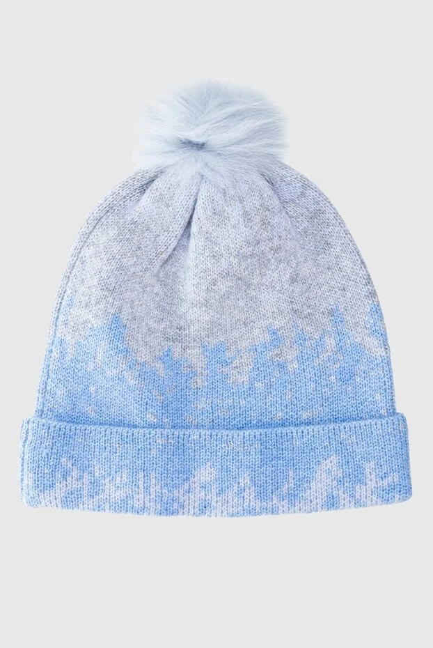 Max&Moi жіночі шапка з вовни та кашеміру блакитна жіноча купити фото з цінами 155446 - фото 1