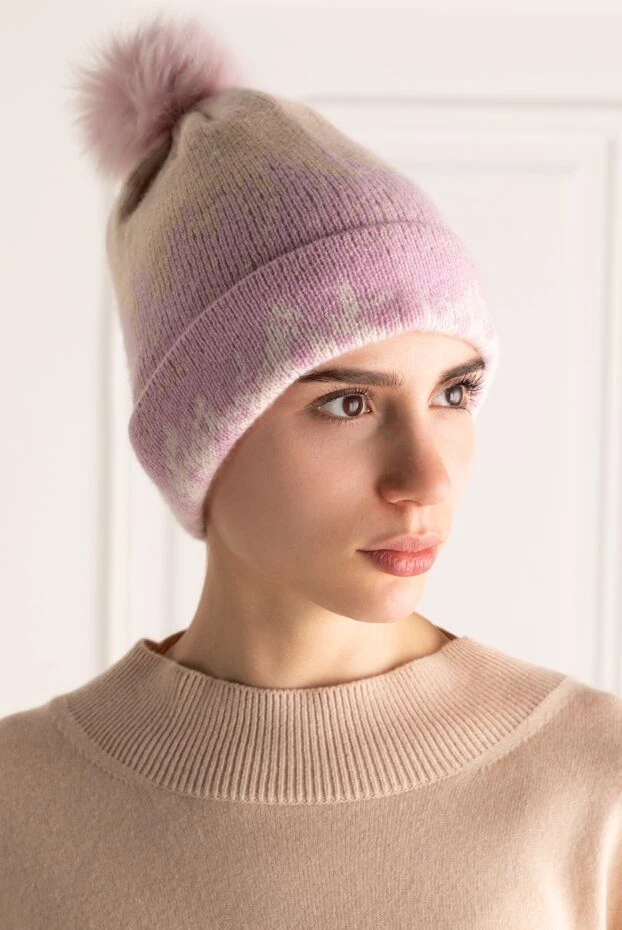 Max&Moi woman purple wool and cashmere hat for women buy with prices and photos 155447 - photo 2