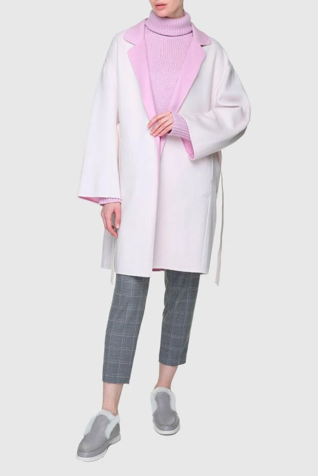 Max&Moi женские пальто из шерсти бежевое женское купить с ценами и фото 155455 - фото 2