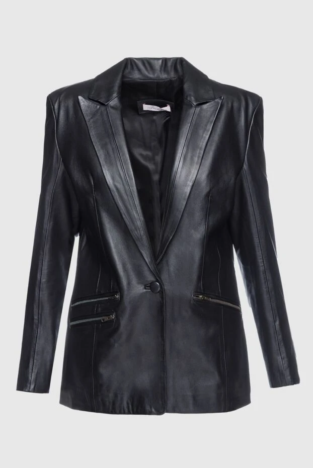 Fleur de Paris woman black leather jacket for women 155486 - photo 1