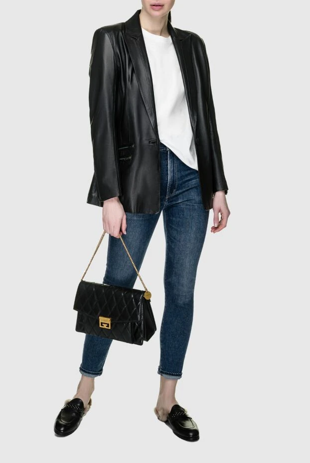 Fleur de Paris woman black leather jacket for women buy with prices and photos 155486 - photo 2