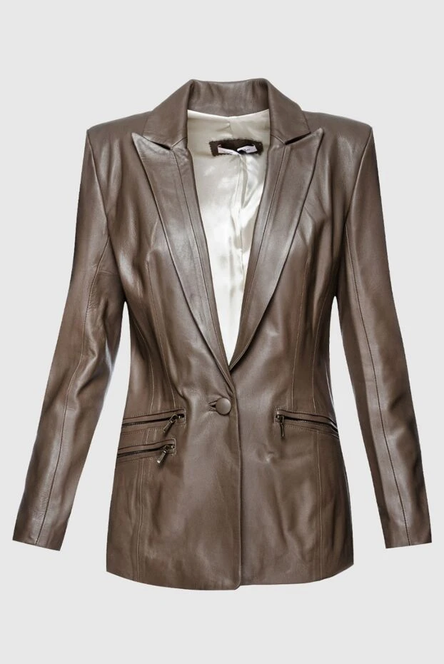 Fleur de Paris woman women's brown leather jacket buy with prices and photos 155487 - photo 1