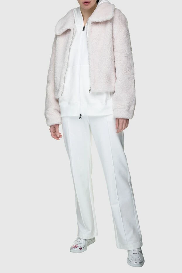 Fleur de Paris жіночі куртка з вовни та акрилу біла жіноча купити фото з цінами 155491 - фото 2