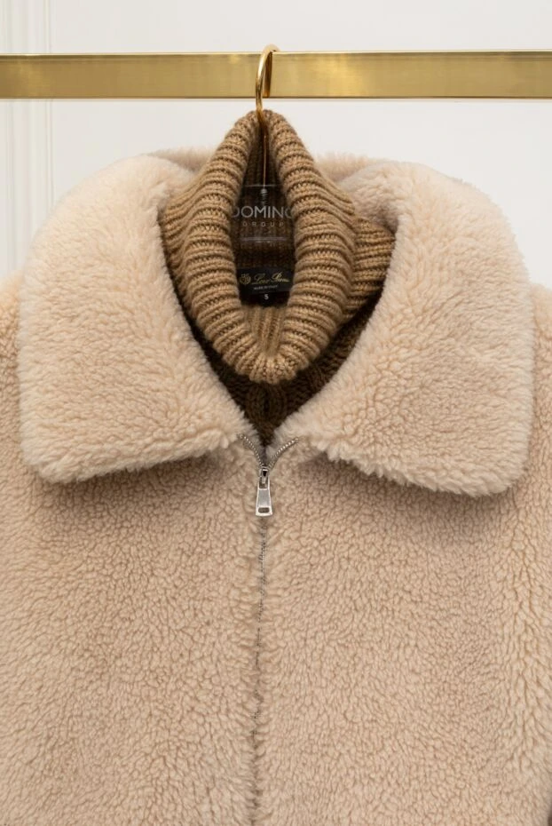 Fleur de Paris куртка з вовни та акрилу бежева жіноча 155493 - фото 2