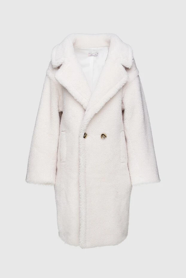 Fleur de Paris woman women's white fur coat made of wool and acrylic buy with prices and photos 155494 - photo 1