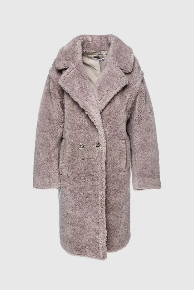 Fleur de Paris woman women's beige wool and acrylic fur coat buy with prices and photos 155498 - photo 1