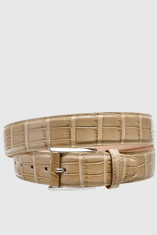 Cesare di Napoli man crocodile leather belt yellow for men buy with prices and photos 155501 - photo 1