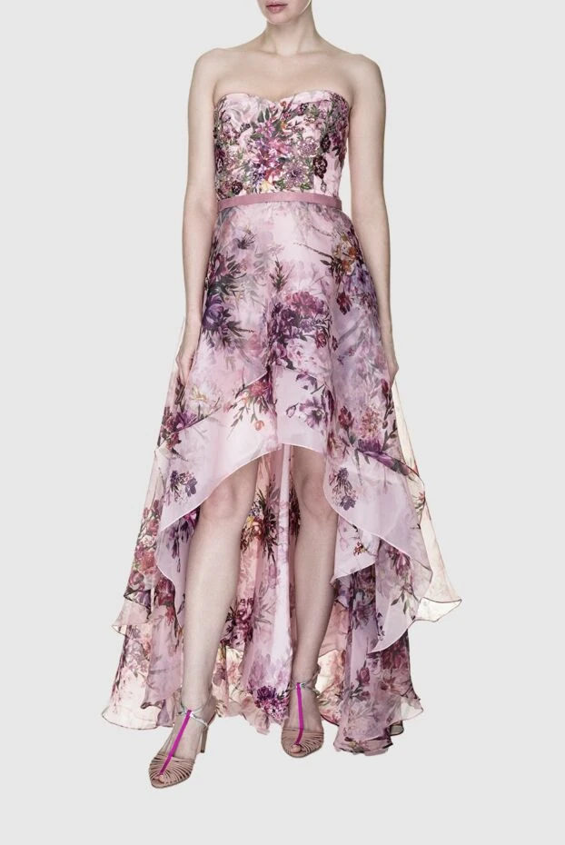 Marchesa Notte женские платье из полиэстера розовое женское купить с ценами и фото 155506 - фото 2