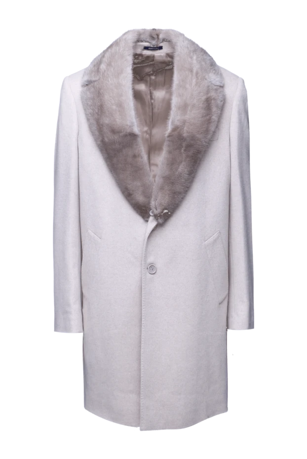 Cesare di Napoli мужские пальто из кашемира и норки белое мужское купить с ценами и фото 155511 - фото 1