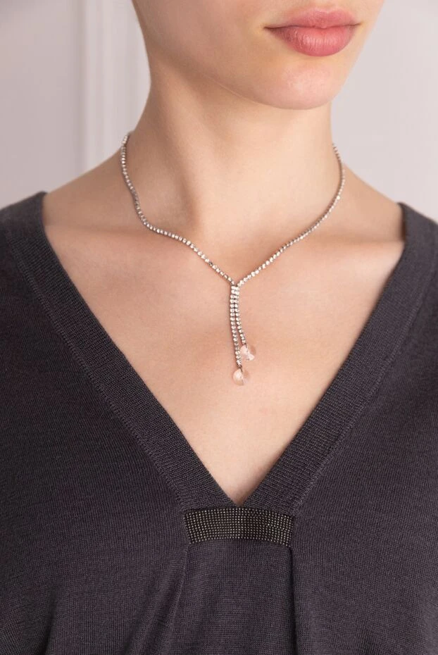 Annabella woman necklace made of gray metal for women buy with prices and photos 155563 - photo 2