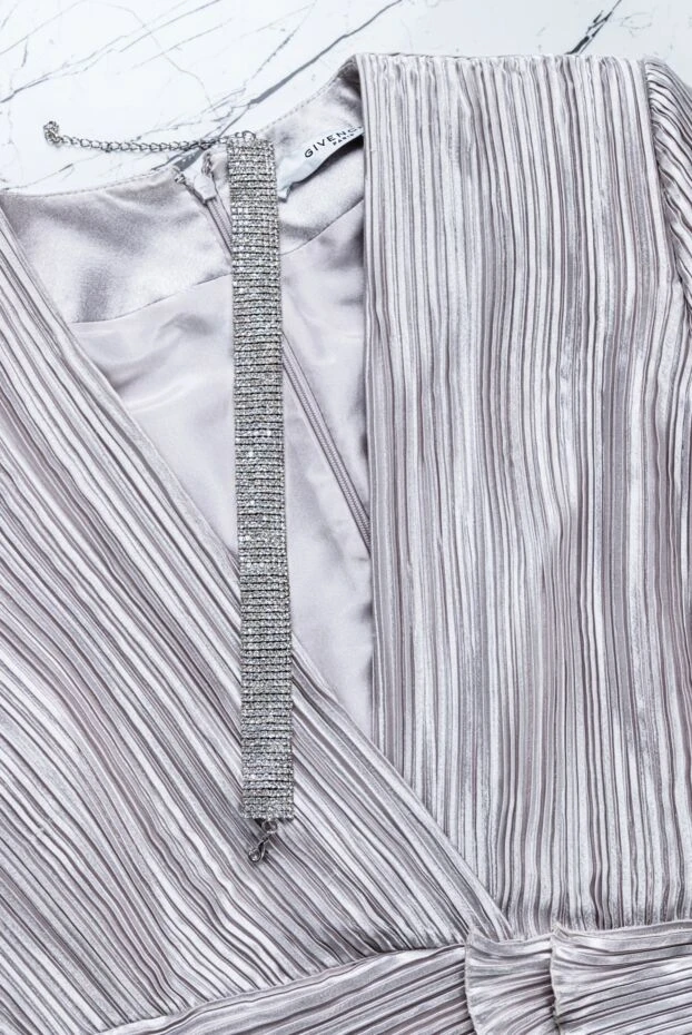 Annabella пов'язка жіноча широка сіра з кристалами 155578 - фото 2