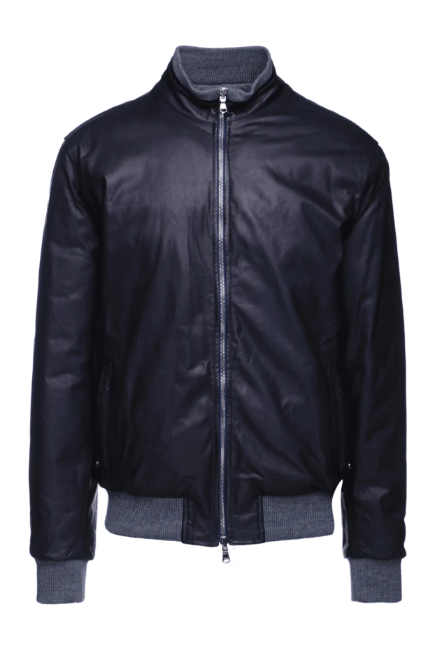 Barba Napoli man blue leather jacket for men buy with prices and photos 155581 - photo 1