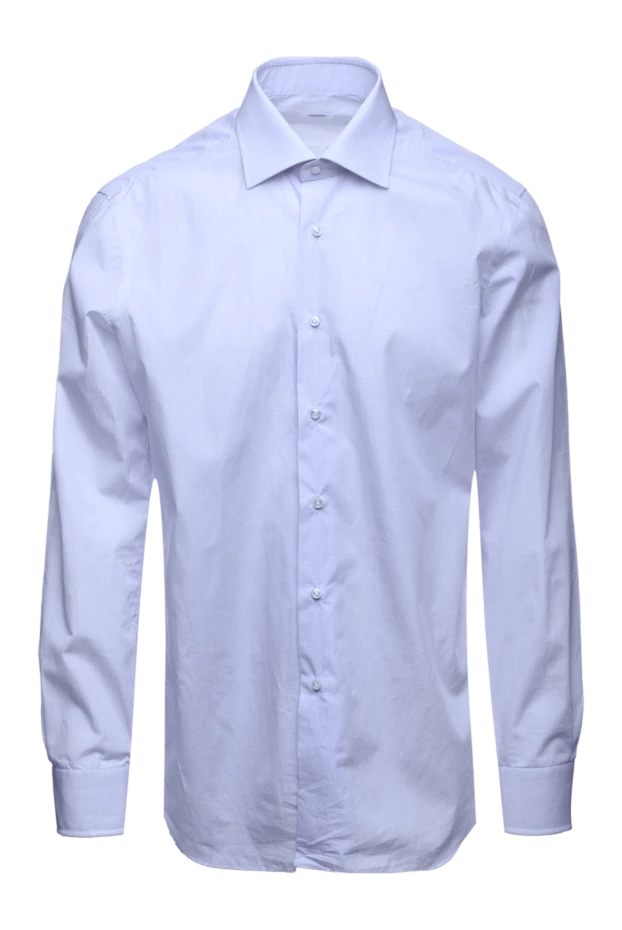 Barba Napoli мужские сорочка из хлопка голубая мужская купить с ценами и фото 155585 - фото 1