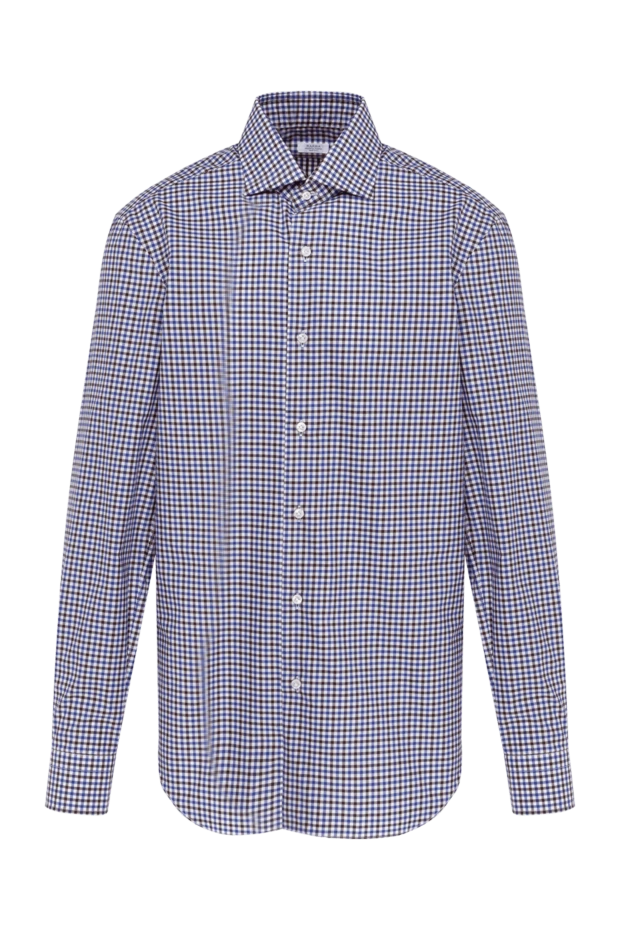 Barba Napoli man blue cotton shirt for men buy with prices and photos 155587 - photo 1