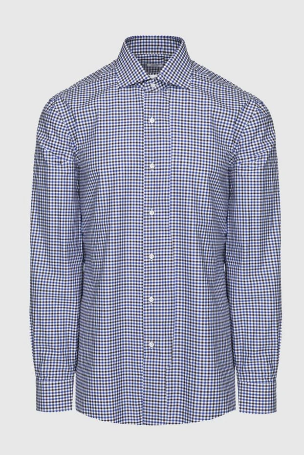 Barba Napoli man blue cotton shirt for men buy with prices and photos 155588 - photo 1