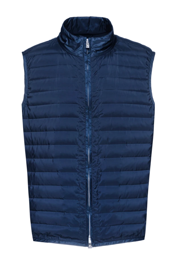 Corneliani blue polyester vest for men 155603 - photo 1