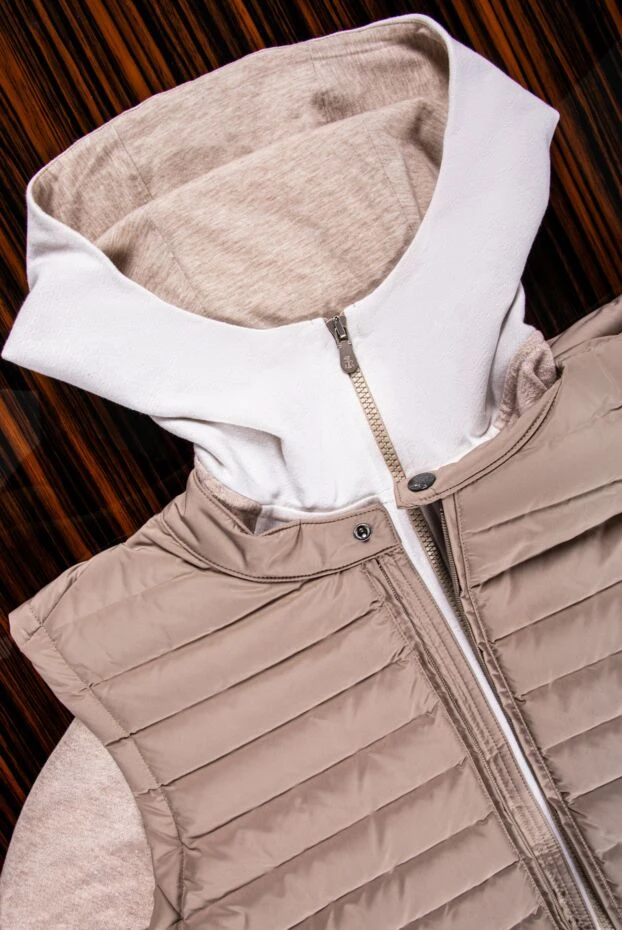 Corneliani light zip-up vest with textured stitching and a soft fit 155604 - photo 2