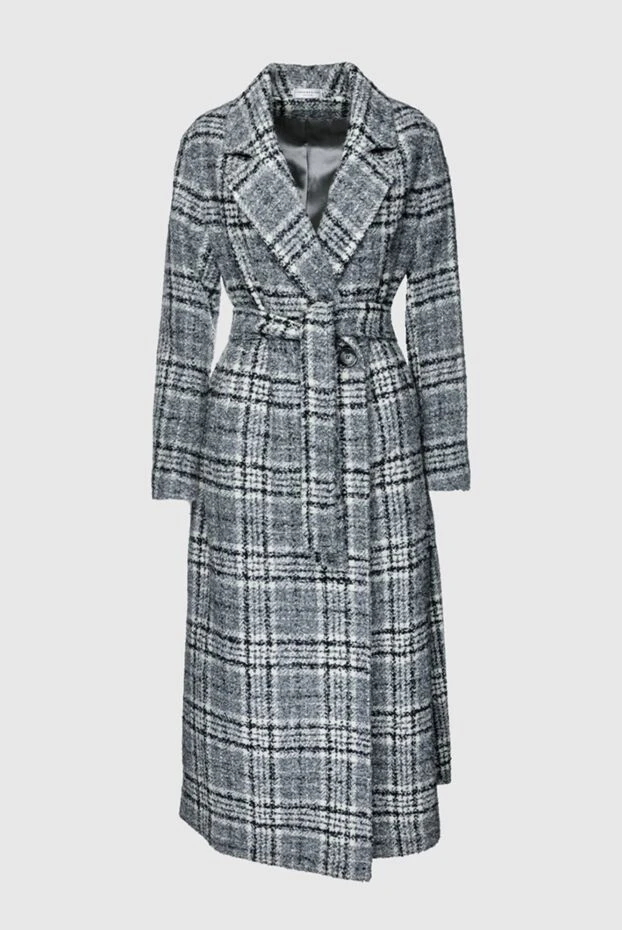 Cashmere & Silk Milano жіночі пальто з вовни та поліестеру сіре жіноче купити фото з цінами 155618 - фото 1