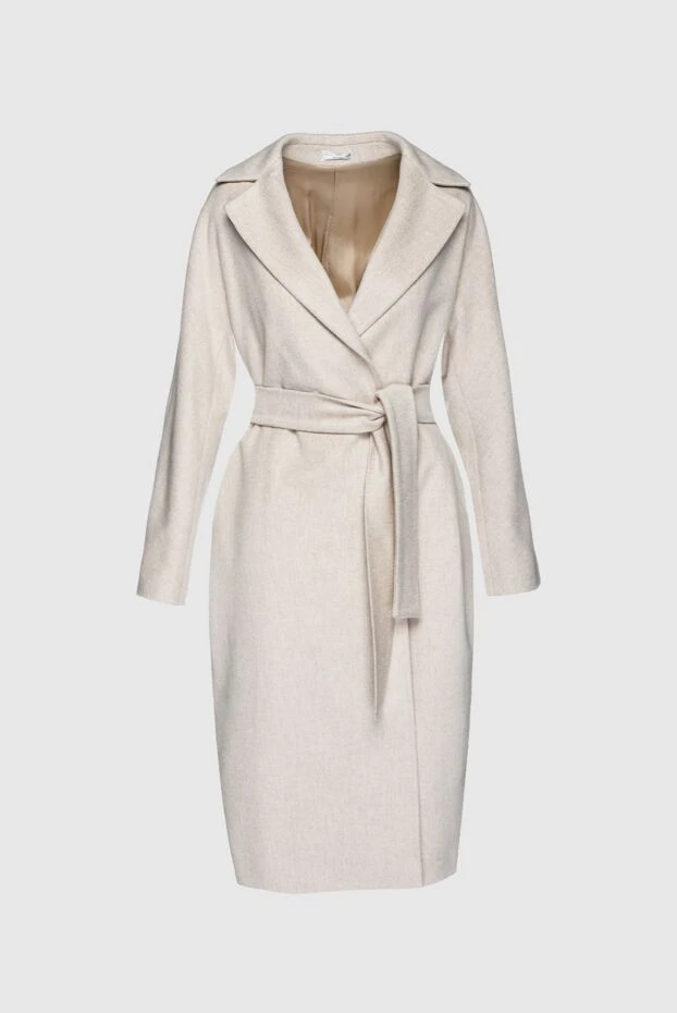 Cashmere & Silk Milano woman women's white wool coat 155620 - photo 1