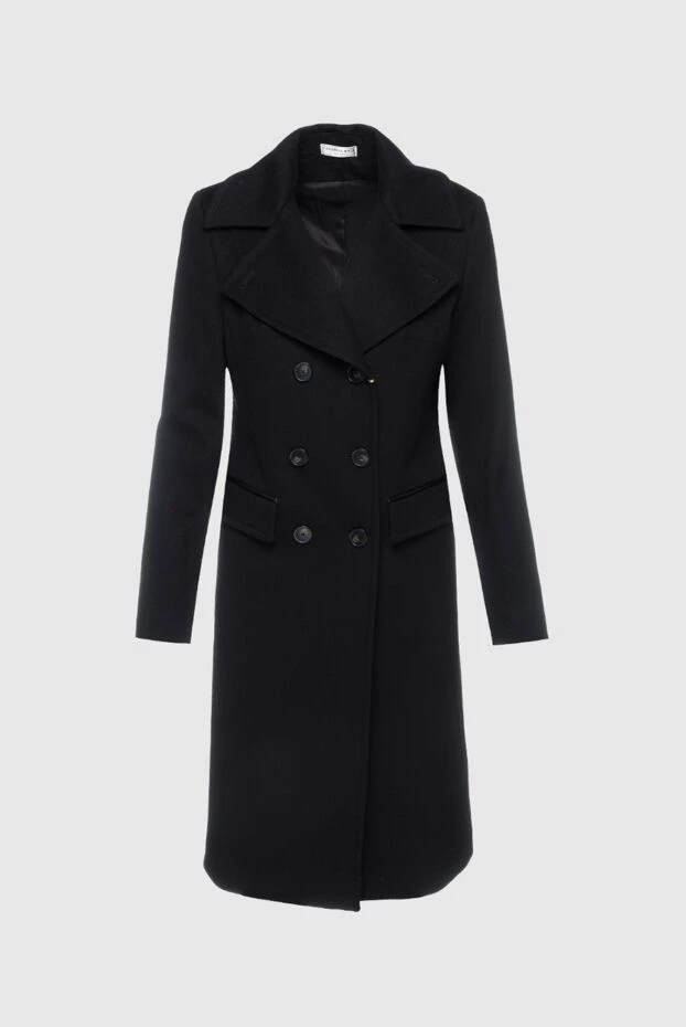 Cashmere & Silk Milano woman women's black wool coat 155622 - photo 1