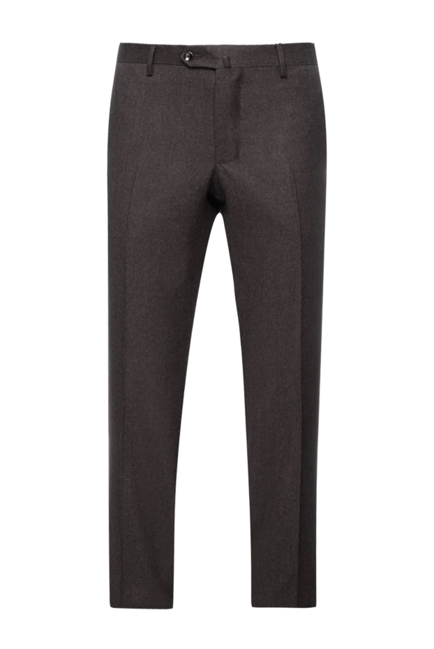 Cesare di Napoli мужские брюки из шерсти коричневые мужские купить с ценами и фото 155625 - фото 1