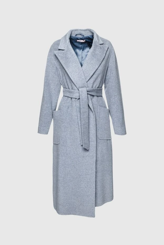 Fleur de Paris женские пальто из ангоры и шерсти голубое женское купить с ценами и фото 155671 - фото 1
