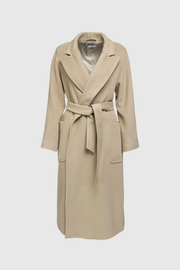 Fleur de Paris женские пальто из ангоры и шерсти бежевое женское купить с ценами и фото 155672 - фото 1