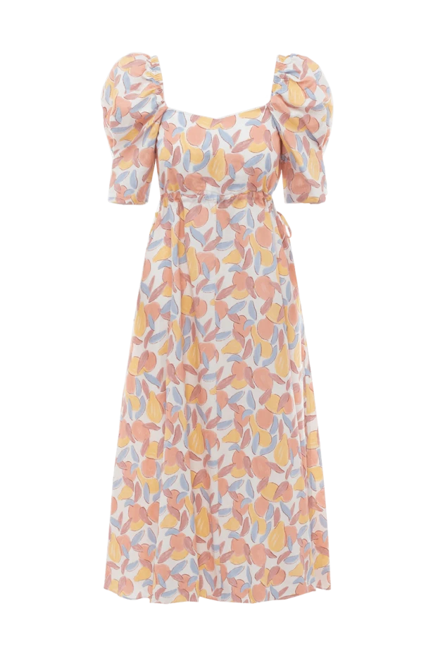 Fleur de Paris pink viscose and linen dress for women 155674 - photo 1