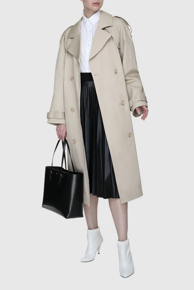 Fleur de Paris woman beige cotton raincoat for women buy with prices and photos 155675 - photo 2