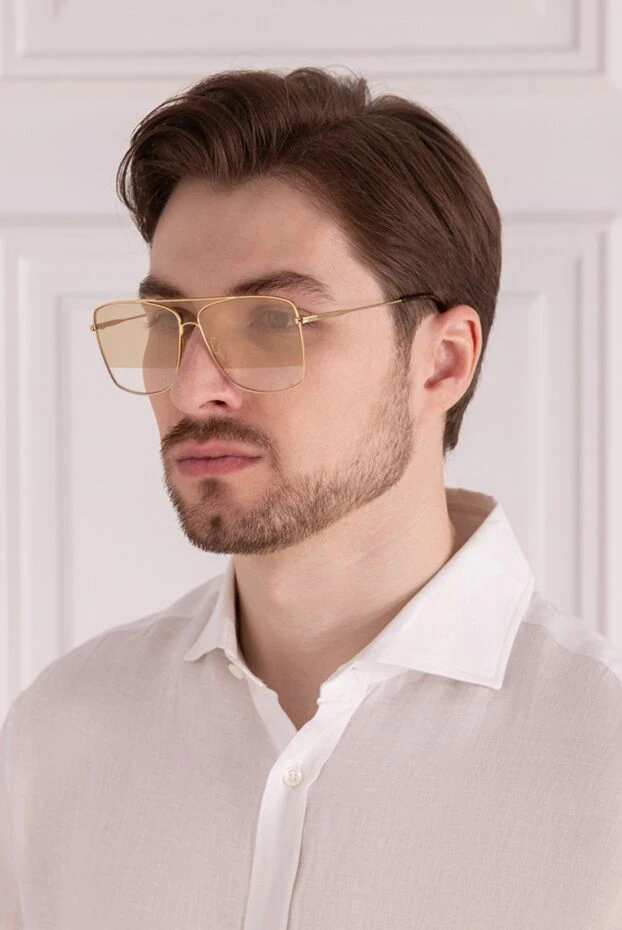 Tom Ford мужские очки из пластика и металла коричневые купить с ценами и фото 155696 - фото 2