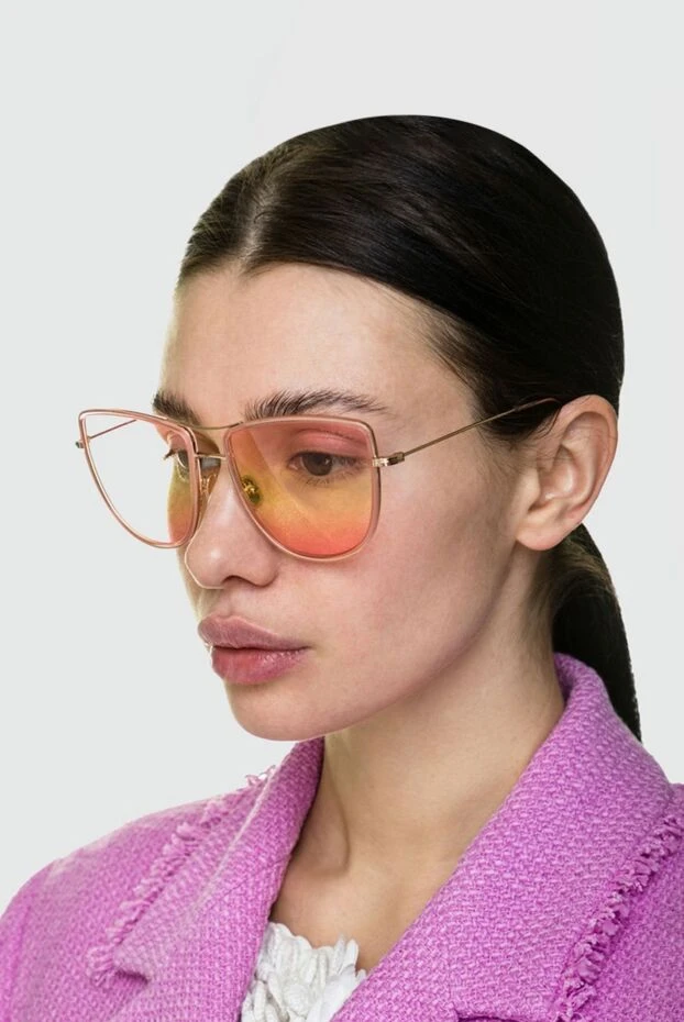 Tom Ford женские очки из пластика и металла розовые женские купить с ценами и фото 155699 - фото 2