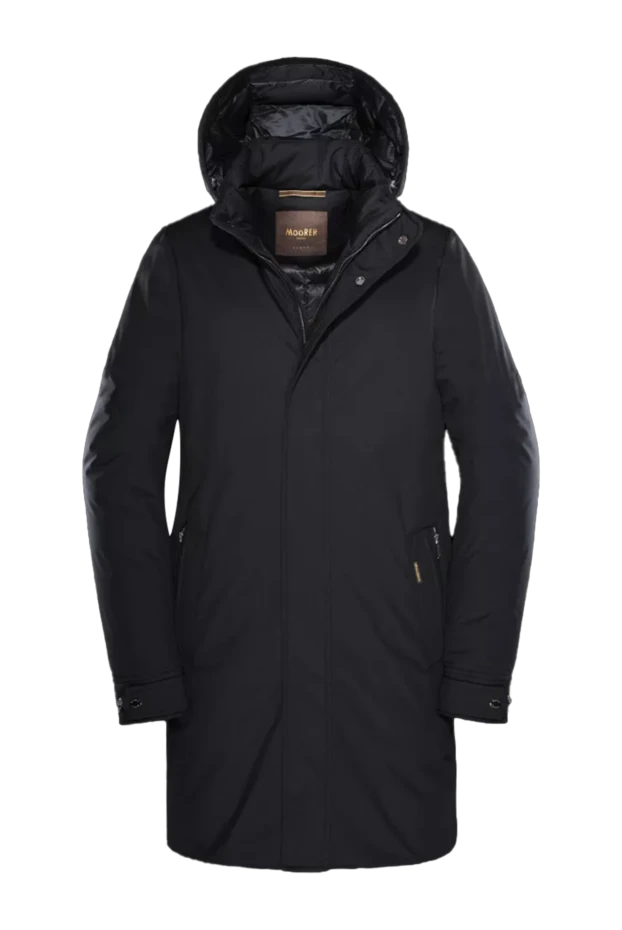 Moorer man men's down jacket made of polyester and polyurethane black buy with prices and photos 155755 - photo 1