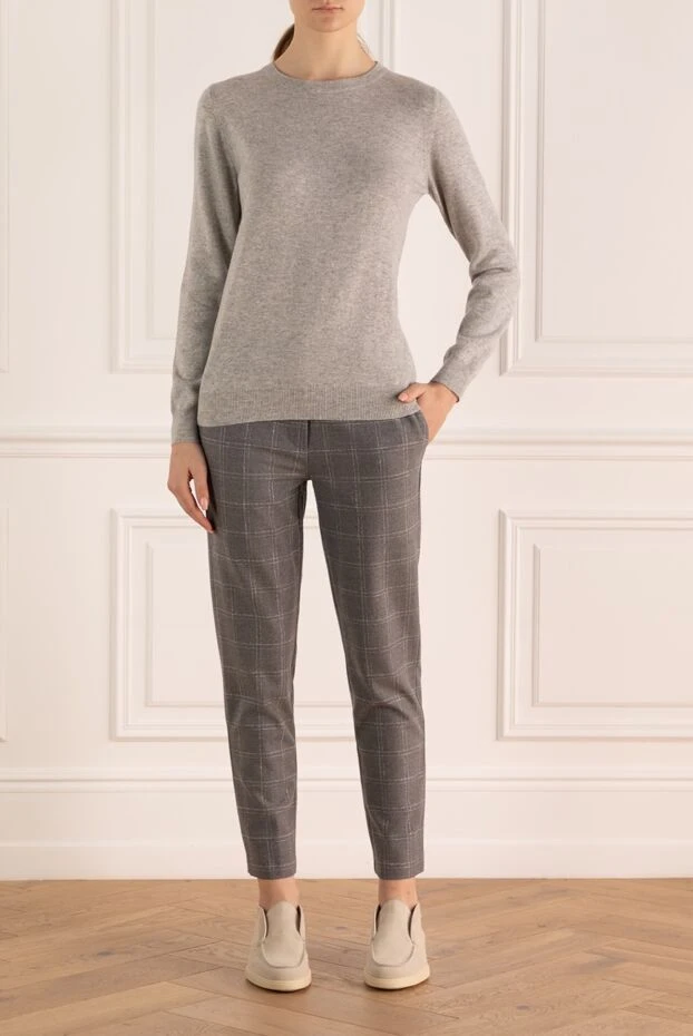 Panicale woman gray wool trousers for women buy with prices and photos 155803 - photo 2