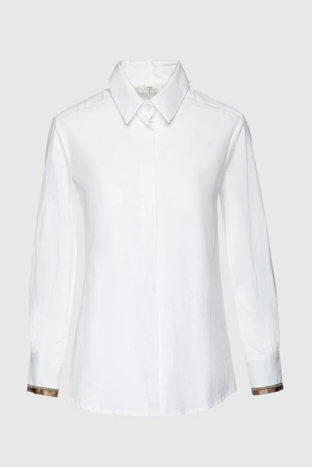 Panicale женские блуза из хлопка белая женская купить с ценами и фото 155807 - фото 1