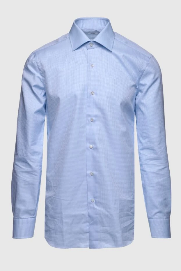 Barba Napoli man blue cotton shirt for men 155826 - photo 1