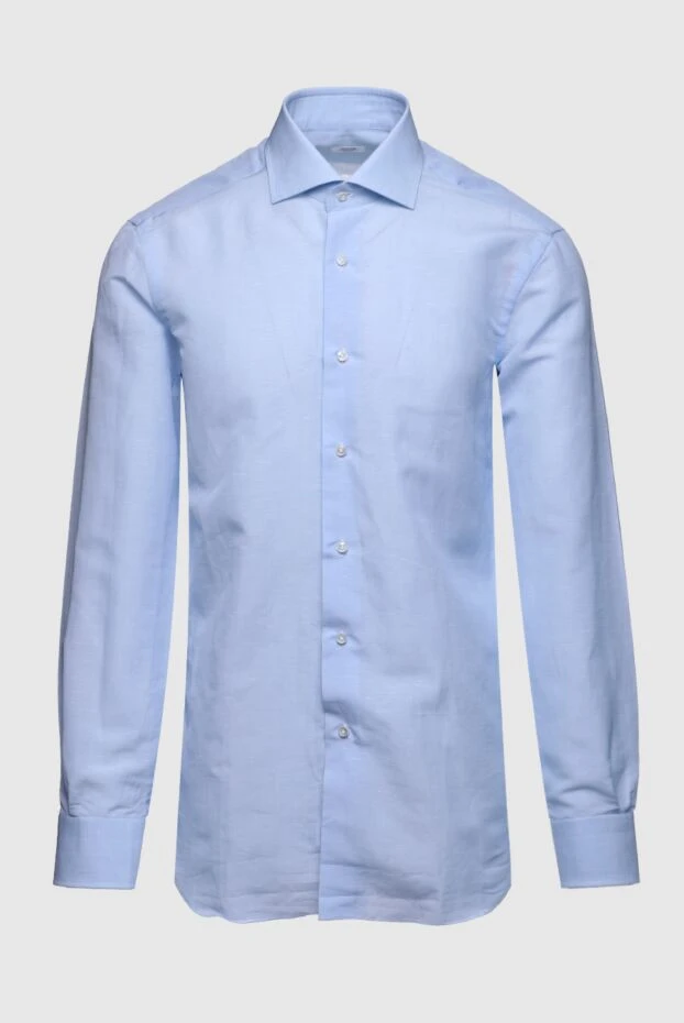 Barba Napoli man blue cotton shirt for men 155829 - photo 1