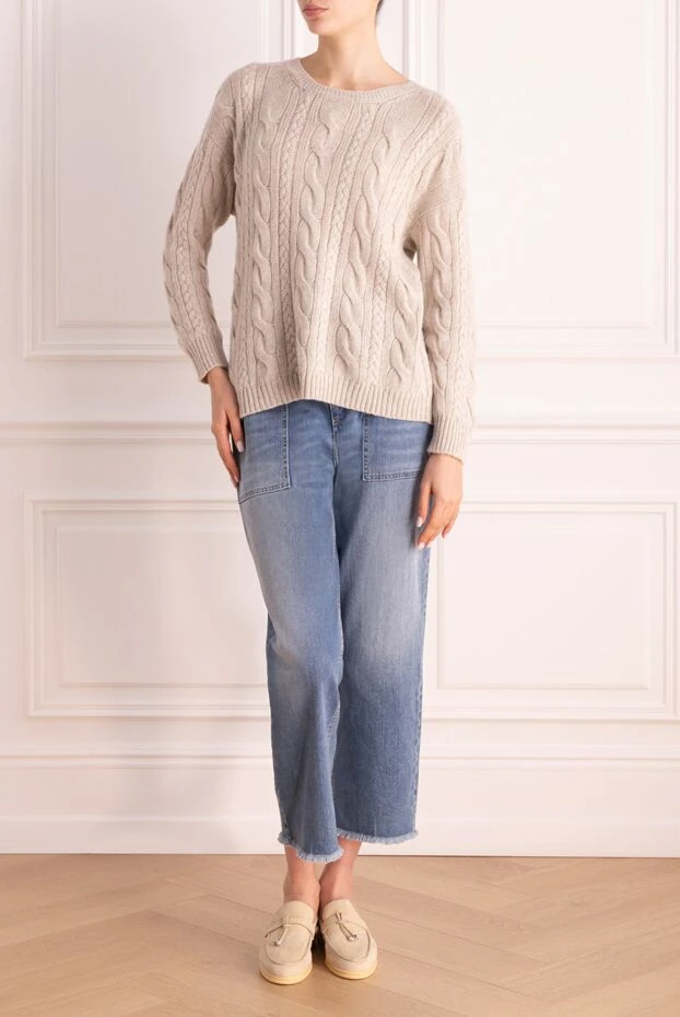 Gran Sasso woman beige cashmere jumper for women buy with prices and photos 155837 - photo 2