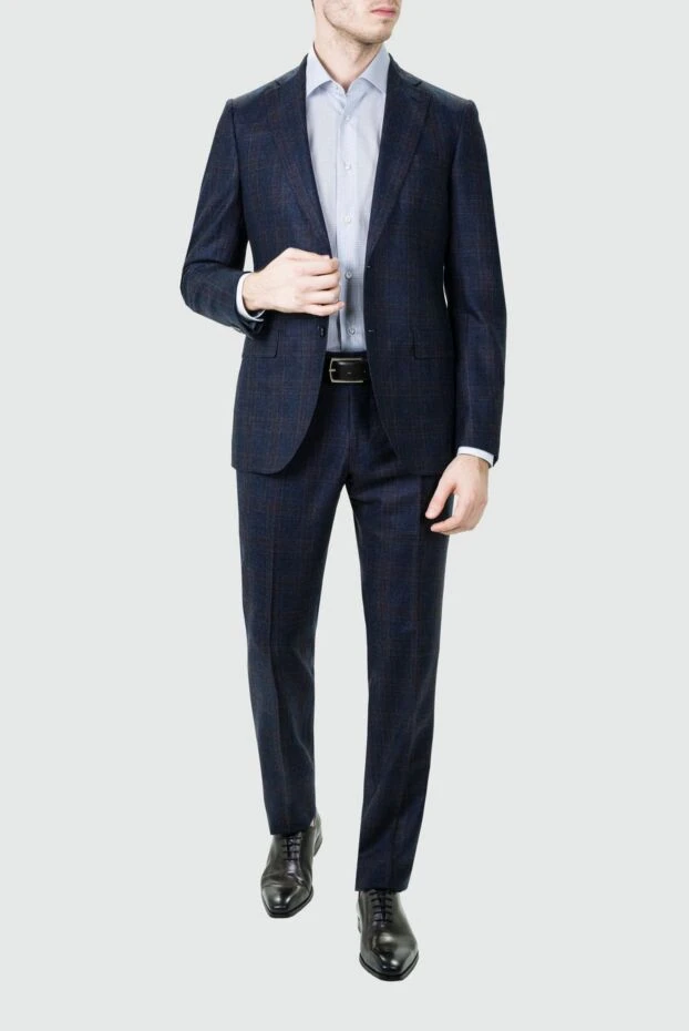 Sartoria Latorre man men's suit made of wool, blue buy with prices and photos 155851 - photo 2