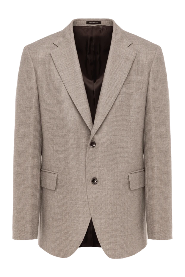 Sartoria Latorre beige wool and silk jacket for men 155854 - photo 1