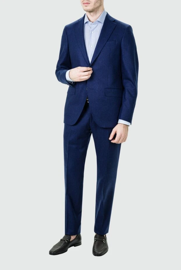 Sartoria Latorre man men's suit made of wool, blue buy with prices and photos 155858 - photo 2